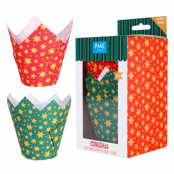 Tulip Cupcake Case - Stars